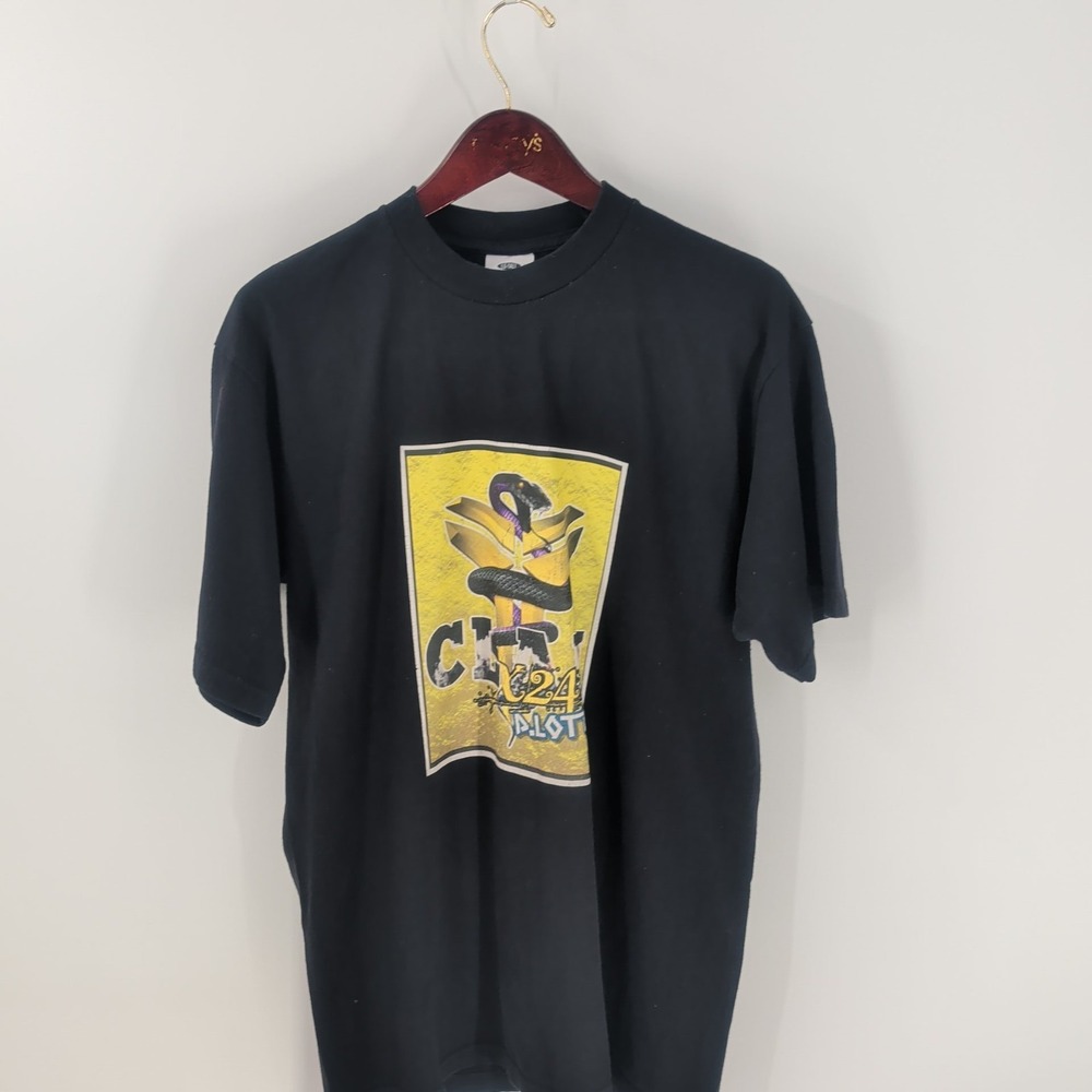 Vintage 90's Y2k Pro Club Shirt Kobe Clan 24‎ Plotu Graphic T-Shirt Black Sz L
